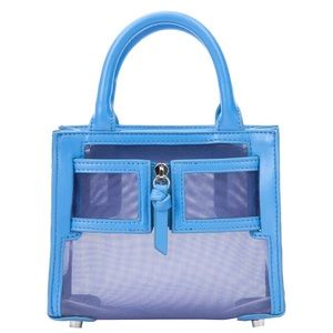 Brandon Blackwood kuei blue mesh bag NWT